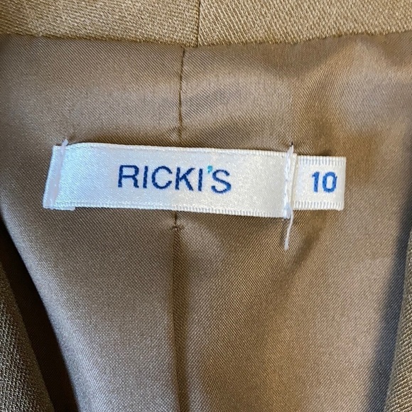 Vintage cropped Blazer with Shoulder Pads Size 10 - Picture 3 of 9